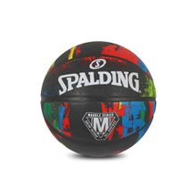 Spalding Marble Rubber Basketball Black