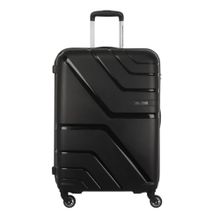 American Tourister Upland Solid 4 Spinner Wheel Trolley Bag - Black