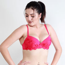 Makclan Love For Lace Underwired Plunge Bra - Pink