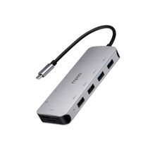 Rapoo XD200C 10 Port USB 2.0 Hub with Fast Charge Support for PC/ Laptop - Silver