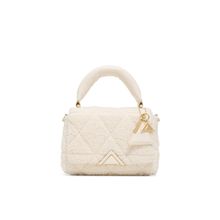 Aldo TOPLUXE Womens White Top Handle Handbag With Detachable Strap