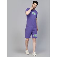 RIGO Men Purple Terry Co-Ord (Set of 2)