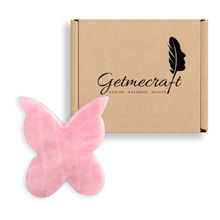 Getmecraft Rose Quartz Butterfly Gua Sha Facial Tool