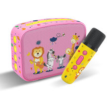 Saregama Carvaan Mini Speaker 2.0 Kids With Mic Baby Pink