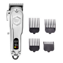 KUBRA KB-409 Professional Hair Clipper Runtime: 300 Min Trimmer For Men & Women (Silver)