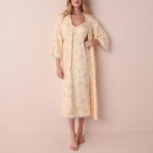 La Vie En Rose Diane Peachy D Lace Kimono - Yellow