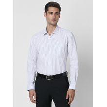 Peter England Men White Slim Fit Formal Shirt