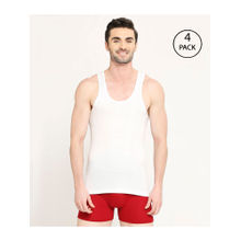 VIP Mens Supreme Cotton White Vest Inner wear (Pack of 4)