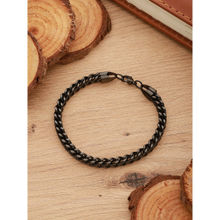 Aatmana Men Black Rhodium-Plated Link Bracelet