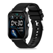 pTron Force X10e Smartwatch, 1.7" Full Touch Display, Heart Rate Check, SpO2 & IP68 (Black)