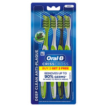Oral-B Criss Cross Toothbrush with Neem Extract - Soft (Buy 2 Get 2 Free)