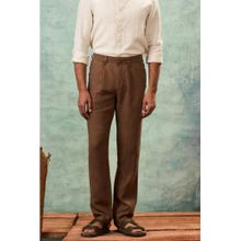 MH&Y Brown Arrow Tab Linen Trouser