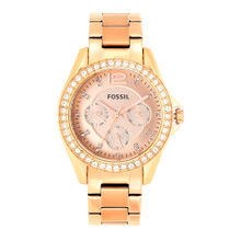 Fossil ES2811 Riley Rose Gold Watch For Women