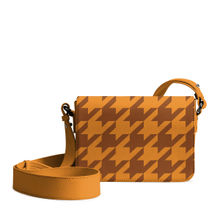 DailyObjects Brown Houndstooth Sol Box Shoulder Bag