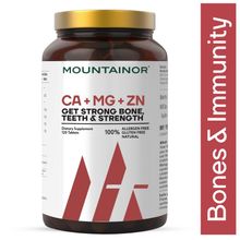 MOUNTAINOR Organic Calcium, Magnesium, Zinc - Clinically Researched for Men & Women