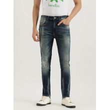United Colors of Benetton Solid Low Crotch Fit Vintage Mid Blue Jeans
