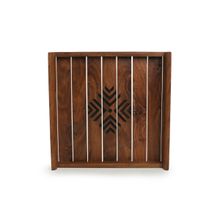 ExclusiveLane Pattern Prints Hand-Carved Serving Tray In Sheesham Wood (Free Size)