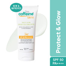 MCaffeine Daily Glow Sunscreen SPF50 PA++++ With Niacinamide & Green Tea,UV Protection,No White Cast