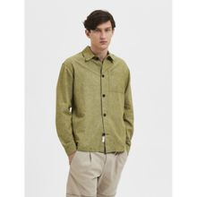 Selected Green Linen Overshirt