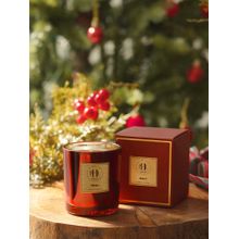 Pure Home + Living Neroli Scented Wax Filled Glass Candle Jar - Red