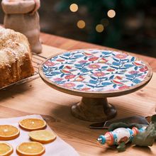 Chumbak Country Wooden Cake stand - Floral