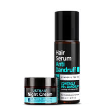 Ustraa Night Cream & Anti Dandruff Hair Serum