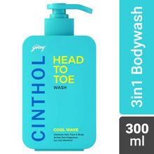 Cinthol Head To Toe, 3-in-1 Wash (shampoo, Face And Body) Cool Wave