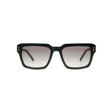 Tommy Hilfiger Gradient Black Lens Sunglasses With UV Protection (TH 8008 C1 Bkgdgr-35 54) (54)