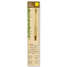 Dr. Morepen Organic Bamboo Toothbrush For Adults - Brown