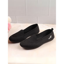 Indifeet Black Casual Daily Soft Mesh Ballerinas with Memory Insole and Flexible Outsole