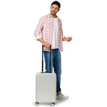 Perquisite Aluminium Trolly Silver Aircraft Aluminium Alloy Hard Luggage Bag (S)