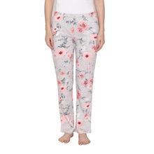 Vami Knitted Cotton Pyjamas For Women In Floral Prints - Multi-Color