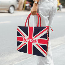 Earth Bags London Calling Flag Bag with Zipper Multi-Color
