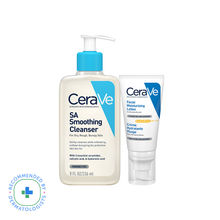 CeraVe Salicylic acid Face Wash & AM lotion with SPF 50, Exfoliation & Sun protection - Pack of 2