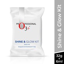O3+ Shine & Glow Facial Kit for Instant Glowing Skin | Unisex Facial Kit for All Skin Types