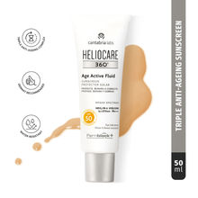 Heliocare 360 Age Active Fluid Sunscreen SPF 50 Pa++++ With Hyaluronic Acid For Youthful & Firm Skin