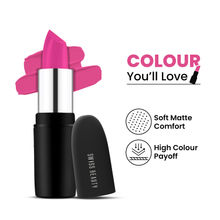 Swiss Beauty Pure Matte Lipstick , Non-Drying, Smooth Glide, Long Lasting - 205 Lush Pink