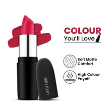 Swiss Beauty Pure Matte Lipstick , Non-Drying, Smooth Glide, Long Lasting - 219 Hot Pink