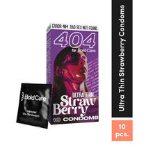 Bold Care Super Ultra Thin Strawberry Flavored Condoms For Men - 60 Microns