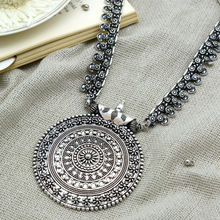 Teejh Anika Silver Oxidized Long Necklace