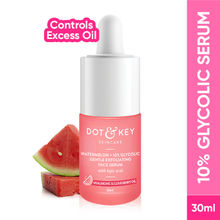 Dot & Key Watermelon + 10% Glycolic Gentle Exfoliating Face Serum, With Kojic, Controls Excess Oil