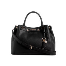 Guess Women Black Handbag with Detachable Strap (Set of 2)
