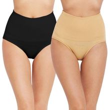 Bodycare Pack of 2 Shaping Panty in Black & Skin Colour