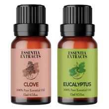 Essentia Extracts Combo Of Eucalyptus And Clove Essential Oil