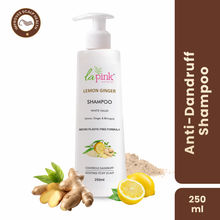 La Pink Lemon Ginger Anti Dandruff Shampoo Soothes Itchy Scalp And Strengthens Hair