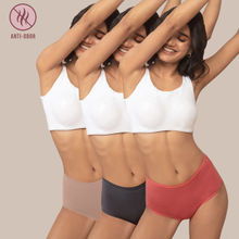 Nykd by Nykaa Cotton Full Brief Panties with Anti Odor NYP036-Multi-Color (Pack of 3)