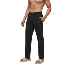 XYXX Men's Cotton Modal Solid Ace Track Pant - Black