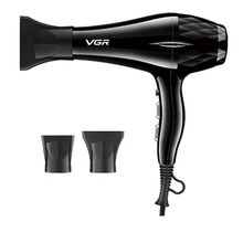 VGR V-413 Professional Hair Dryer 2200W, 3 Heat Setting-Nozzle-Concentrator-Overheating Protection