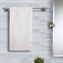 Maspar Colorart 215gsm Cotton Catalina Solid White Medium Bath Towel