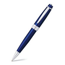 Cross AT0452-12 Bailey Blue Lacquer Ballpoint Pen - Premium Box